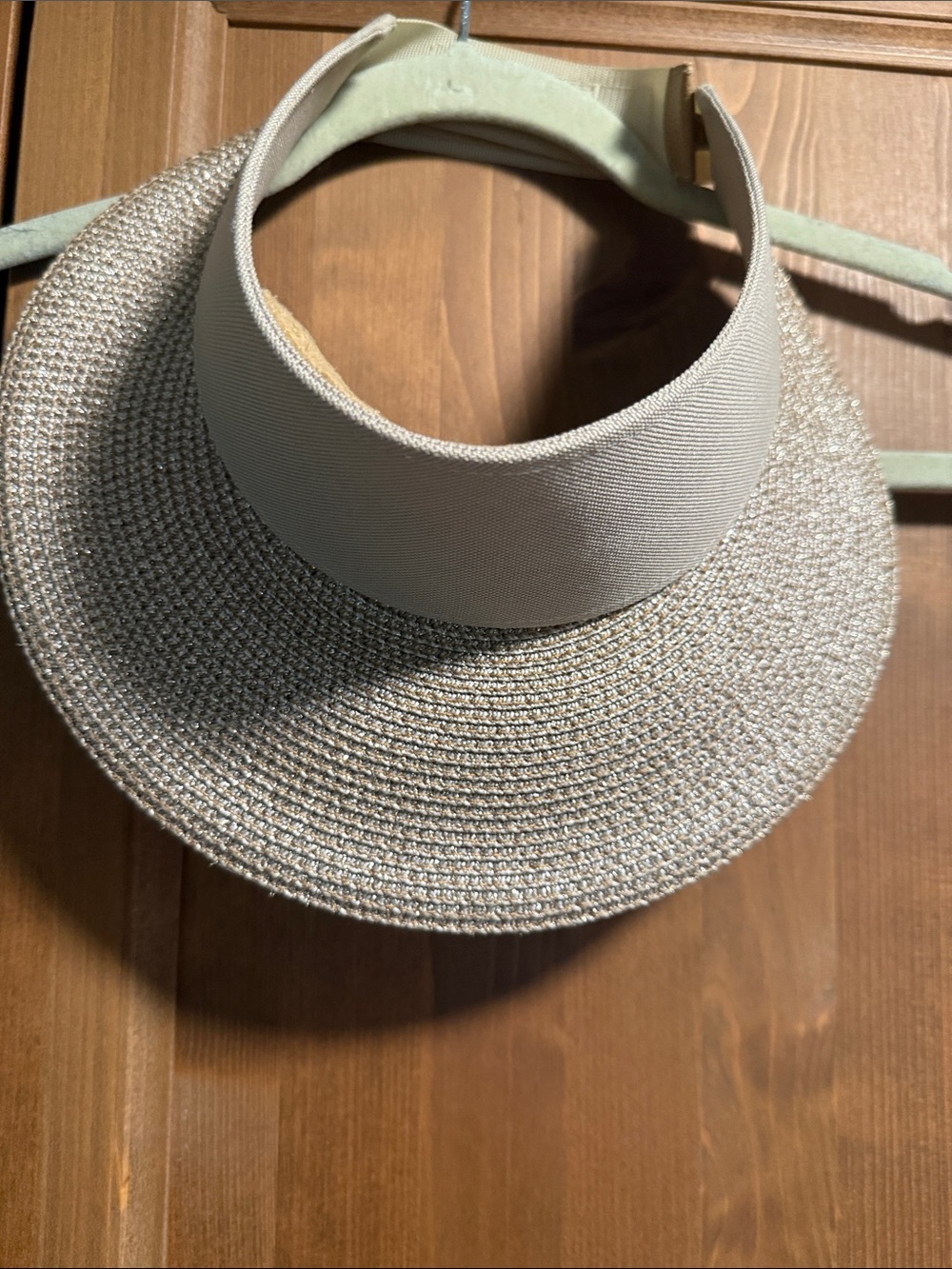 Eric Javits Neutral / gold Visor Sun Hat - Lightweight Summer Accessory - Picture 2 of 8